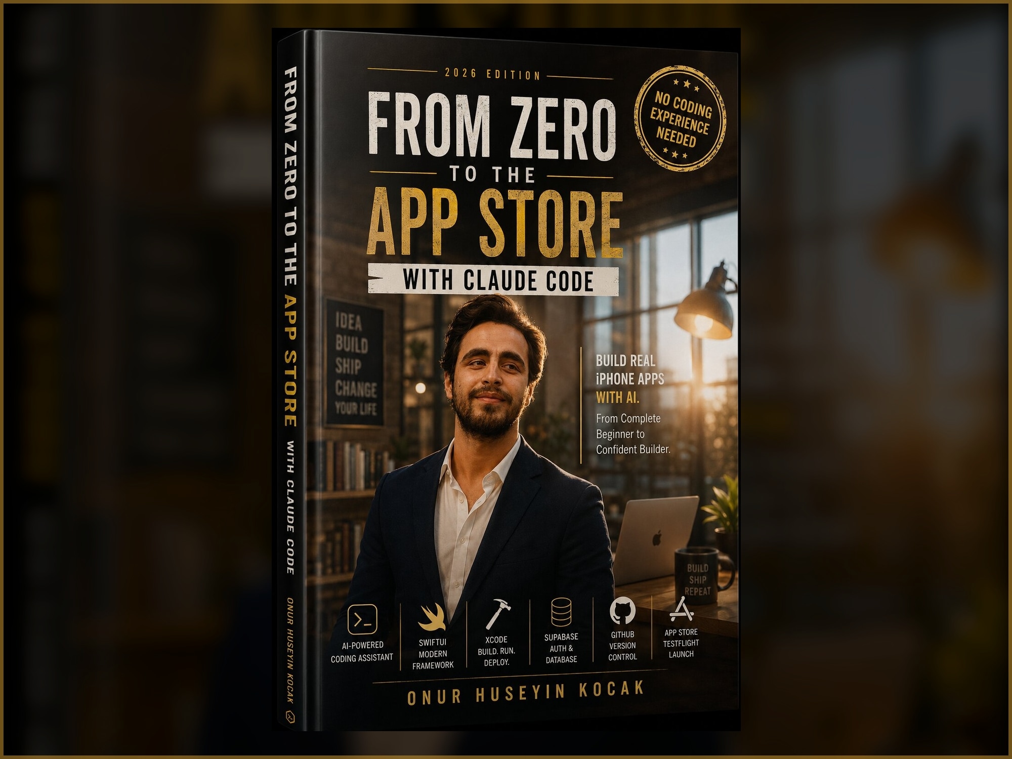AI App Builder ebook PDF cover for Claude Code SwiftUI Xcode and App Store launch guide